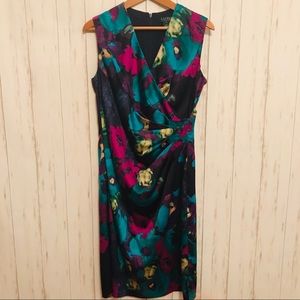 Ralph Lauren Floral Print Sleeveless Dress